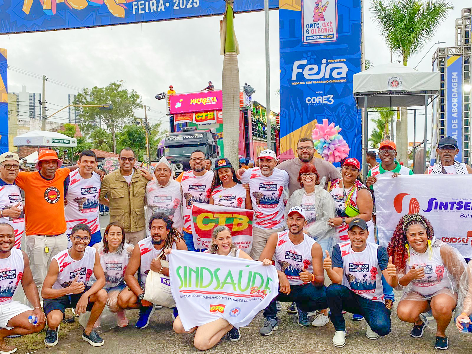 Força Sindical BA levou mensagens de luta à Micareta de Feira com bloco voltado à classe trabalhadora